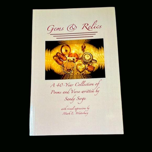 NEW Gems and Relics poem book by author Sandy Serge